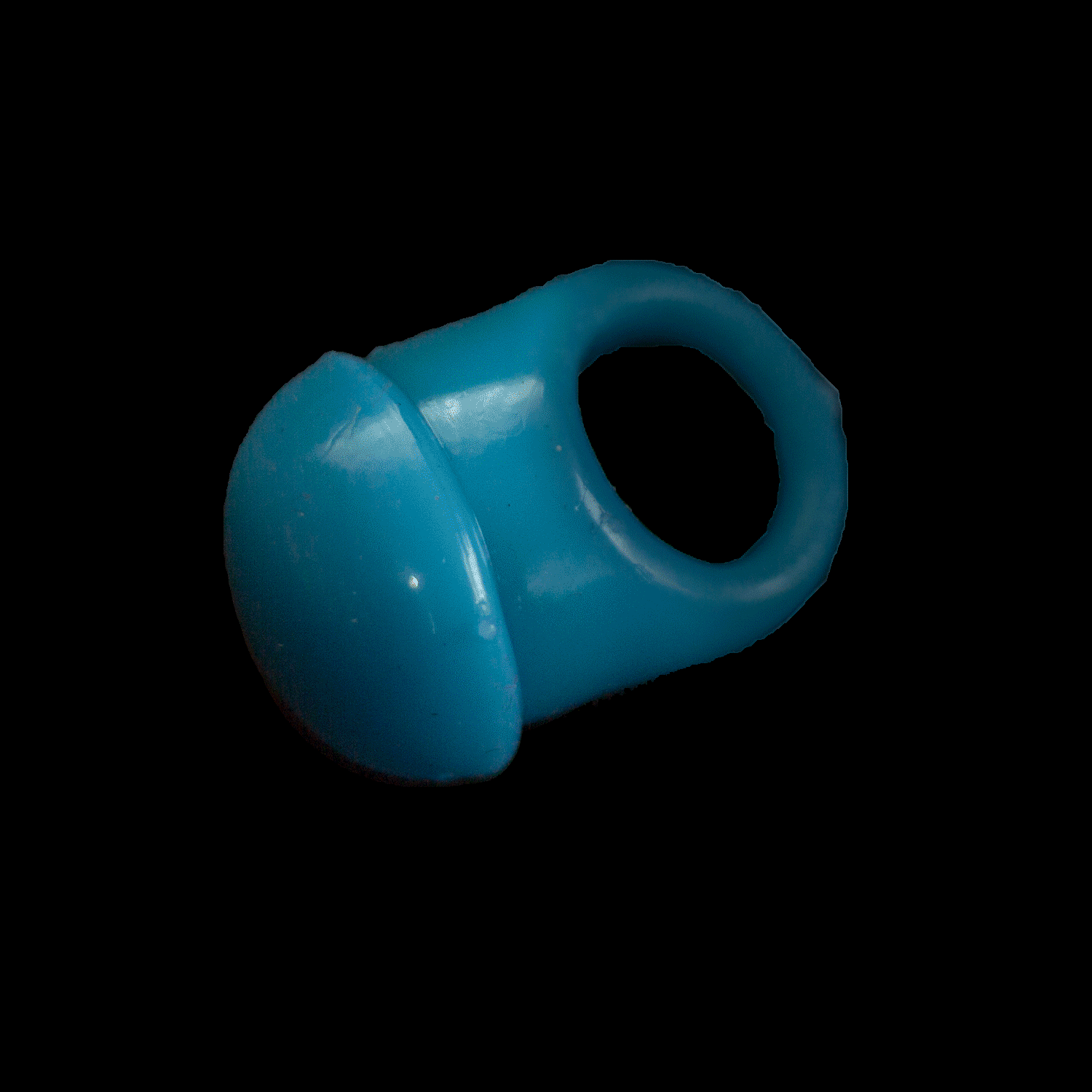 LED Flashing Jelly Ring Blue