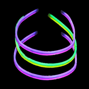 22'' Twister Glowstick Necklaces - Dual Color Mix