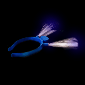 LED Flashing Fiber Optic Headband- Blue