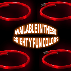 20" Light-Up Flashing Tube Necklace- Red