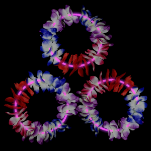 22 Inch Glow Leis - Pink
