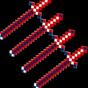 LED Light-Up Pixel Sword - Patriotic