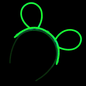 Glow Bunny Ears - Green