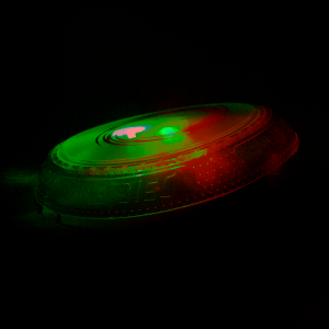 LED Rainbow Flying Disc/Frisbee- Green