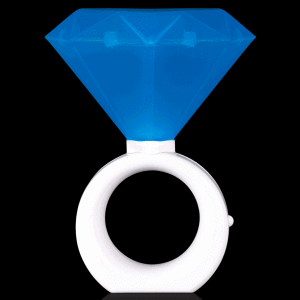 8" LED Diamond Ring Light- Blue