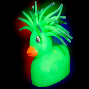 Flashing Puffer Duckies- Green