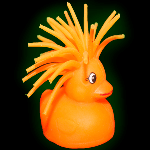 Flashing Puffer Duckies- Orange