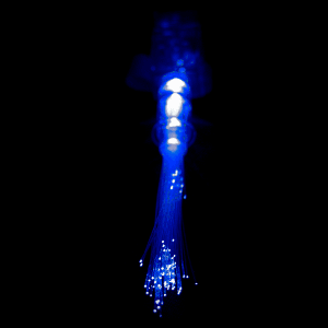 4.75" Light-up Fiber Optic Finger Lights- Blue
