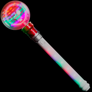 13.5" Spinning Magic Ball Wand- Red