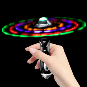 LED Flashing UFO Spinning Space Wand