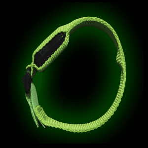 9.5" LED Fabric Bracelet- Green