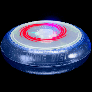 LED Rainbow Flying Disc/Frisbee- Blue