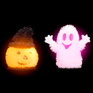 LED Light-Up Happy Halloween Puffer Toys