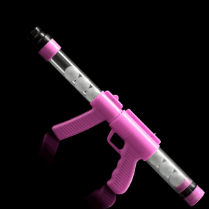 19'' Glow In The Dark Moon Blaster Gun, Pink
