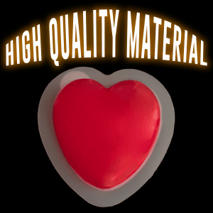 Glow in the Dark Badge Heart - Red