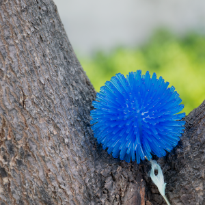 LED Light-Up Pom Pom Necklace - Blue