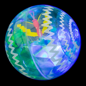 2.5" Light-Up Bounce Ball- Green