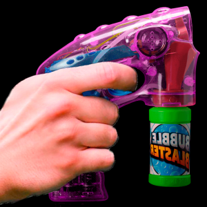 7" Light-Up Pink Bubble Blaster