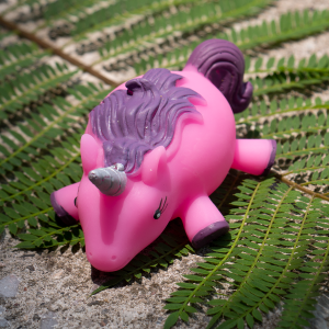 4" Light-Up Unicorn Puffer- Pink