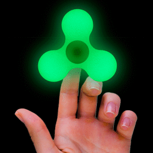 Glow in the Dark Fidget Spinner - Green