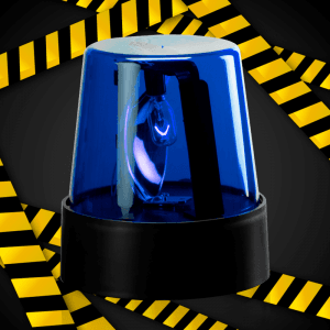 7 Inch Police Beacon Light in Blue