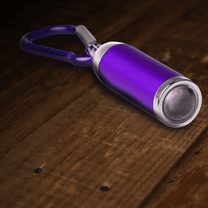 4" Super Flashlight Keychain- Purple