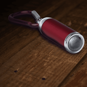 4" Super Flashlight Keychain- Red