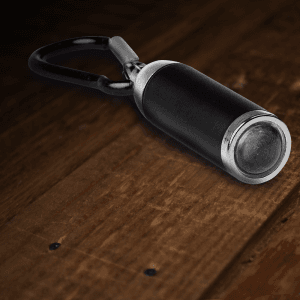 4" Super Flashlight Keychain- Black