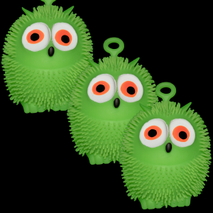 4" Light-Up Flashing Owl Puffer- Green