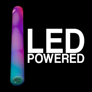 LED Flashing 16 Inch Multi-Color Foam Baton