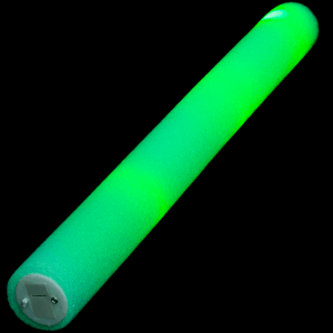 LED Light-Up Foam Stick Baton Supreme- Green
