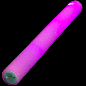 LED Light-Up Foam Stick Baton Supreme- Pink