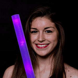 LED Light-Up Foam Stick Baton Supreme- Purple