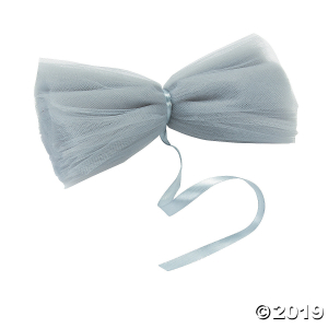Silver Tulle Pom-Pom Decorations (1 Set(s))