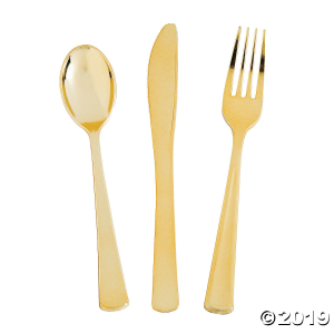 Premium Metallic Gold Cutlery (24 Piece(s))