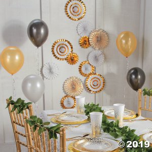 Gold Hanging Fan Assortment (1 Set(s))