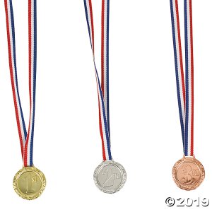 1st, 2nd & 3rd Place Award Medals (Per Dozen)