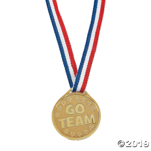 Gold Teamwork Medals (Per Dozen)