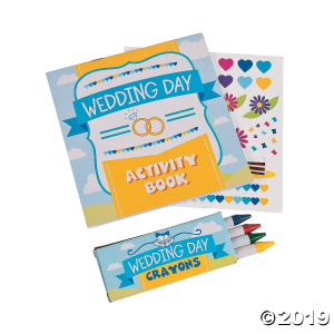Wedding Day Activity Books with Stickers & Crayons (12 Set(s))