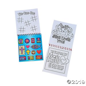 Live in His Love Spiral Color Pads with Stickers (Per Dozen)