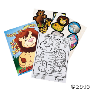 Color-By-Number Animal Coloring Books (24 Piece(s))