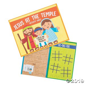 Jesus at the Temple Activity Sheets (24 Piece(s))