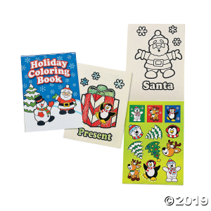 Holiday Coloring Books with Sticker Sheets (24 Piece(s))