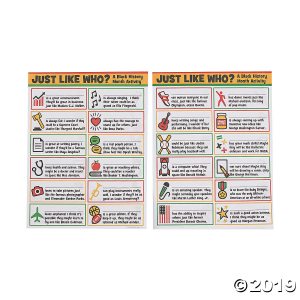 Black History Month Activity Mats (30 Piece(s))