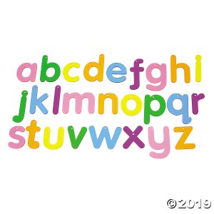 Plastic Rainbow Letters (1 Set(s))