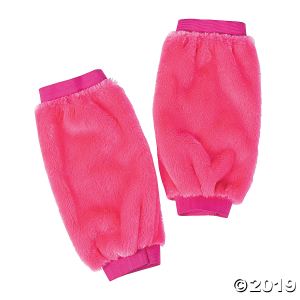 Pink Fuzzy Leg Warmers (1 Pair)