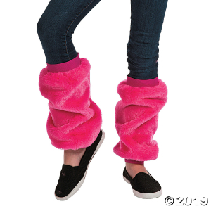 Pink Fuzzy Leg Warmers (1 Pair)