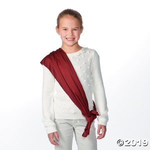 Maroon Costume Belt/Sash (1 Piece(s))