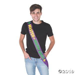 Master of Mardi Gras Sash (1 Piece(s))