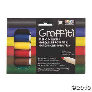 Marvy® Primary Color Graffiti Fabric Markers (1 Set(s))